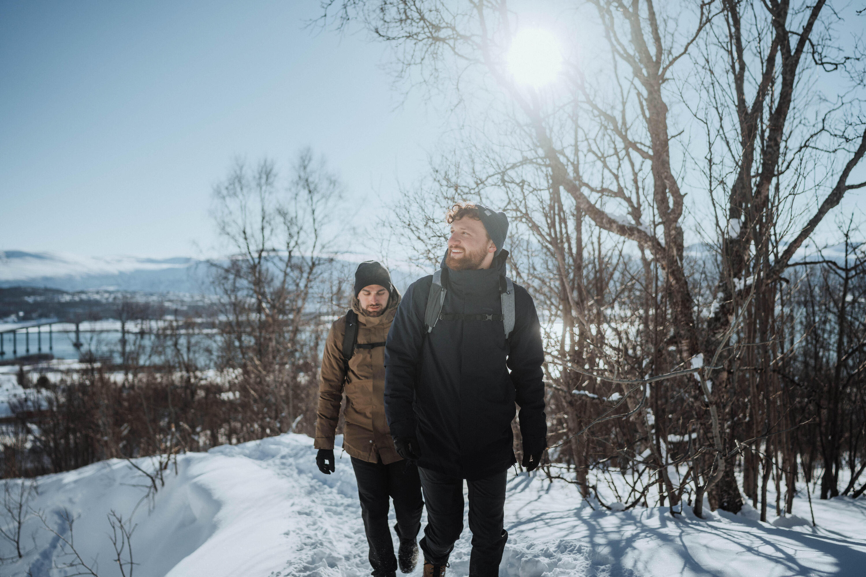 Gebraucht - Parka Winterjacke Herren warm bis -10 °C wasserdicht Winterwander... 22/24