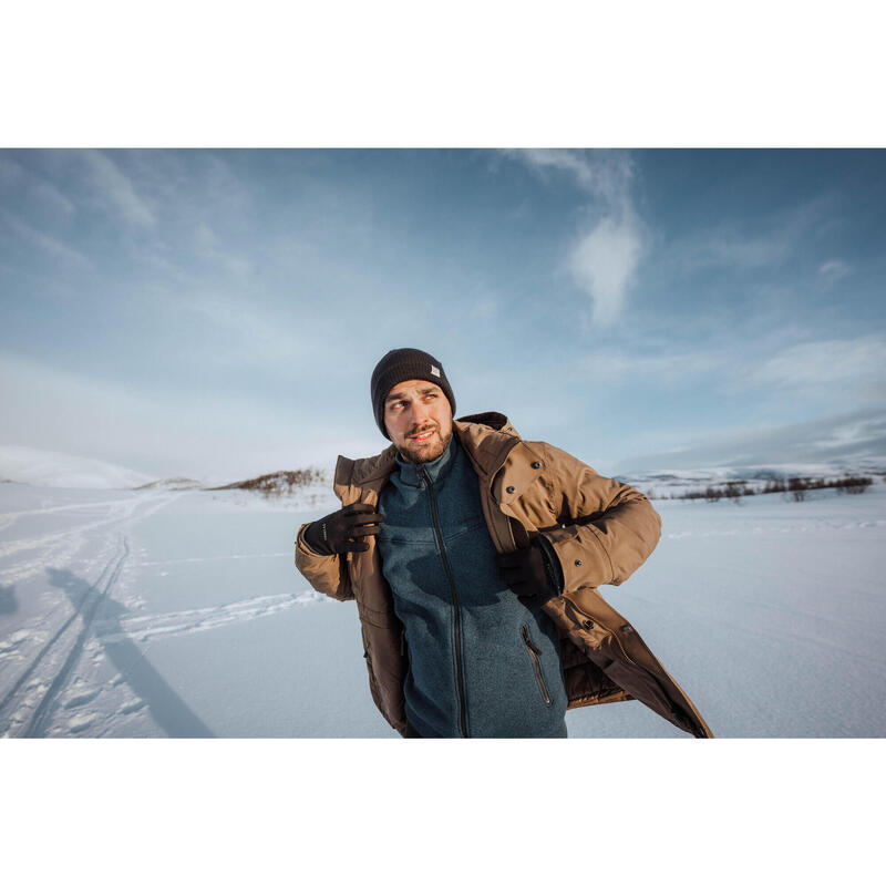 Erkek Su Geçirmez Outdoor Parka/Kışlık Mont - Kahverengi - SH500 -10 °C