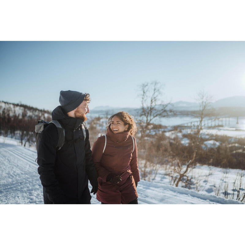 Waterdichte winterparka voor wandelen dames SH500 -10°C