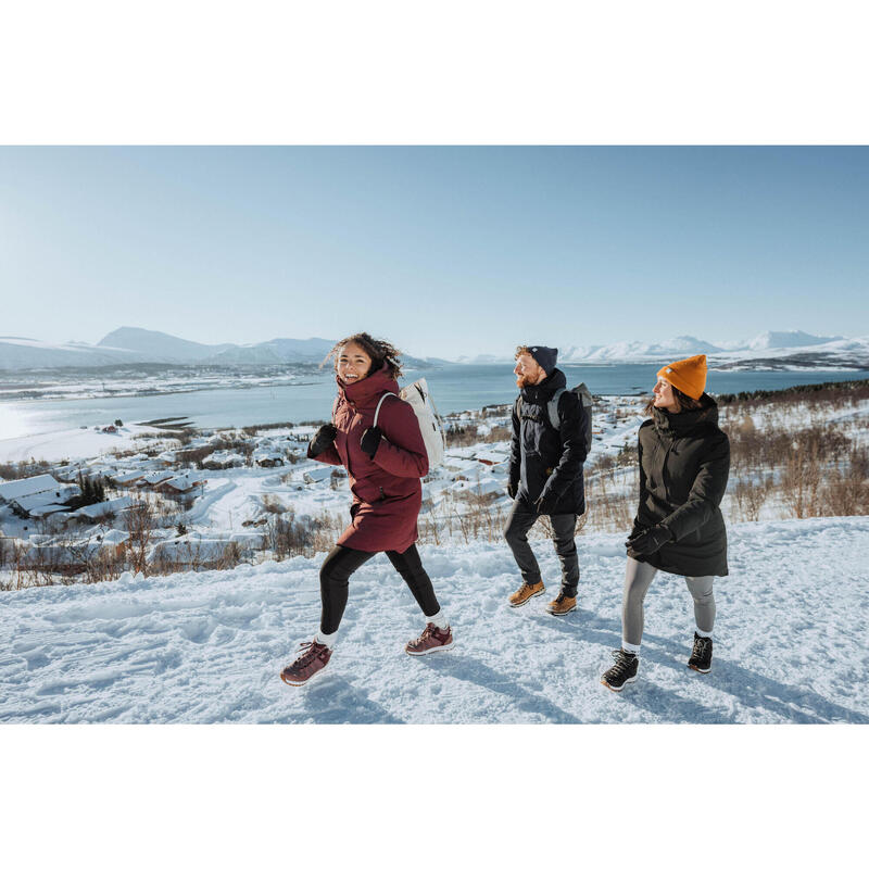Waterdichte winterparka voor wandelen dames SH500 -10°C