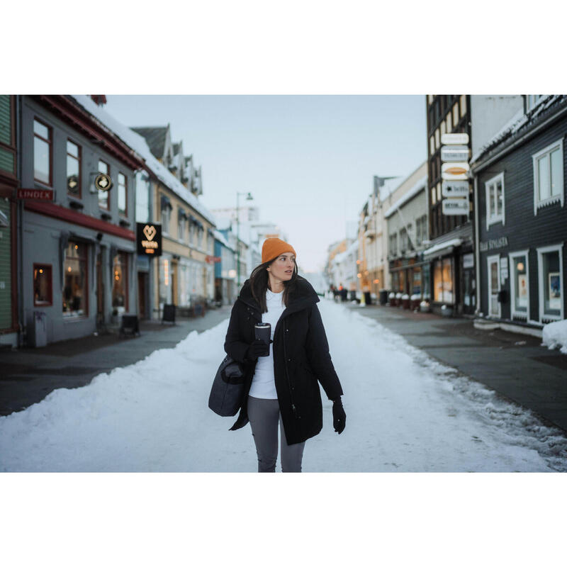 Parka de randonnée -10°C imperméable femme, NH500 noir
