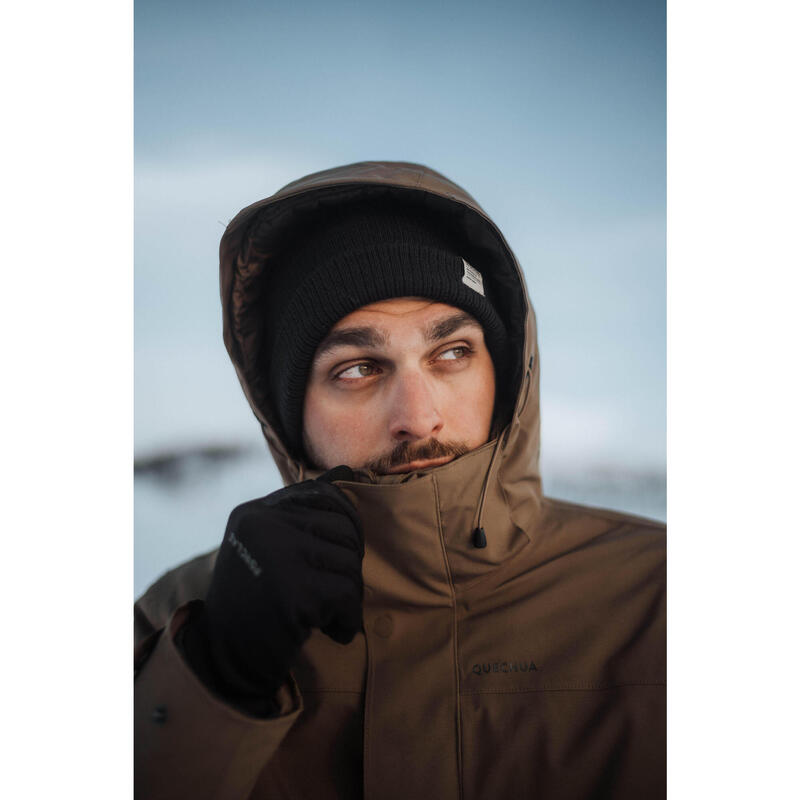 Parka de randonnée -10°C imperméable homme, NH500 marron