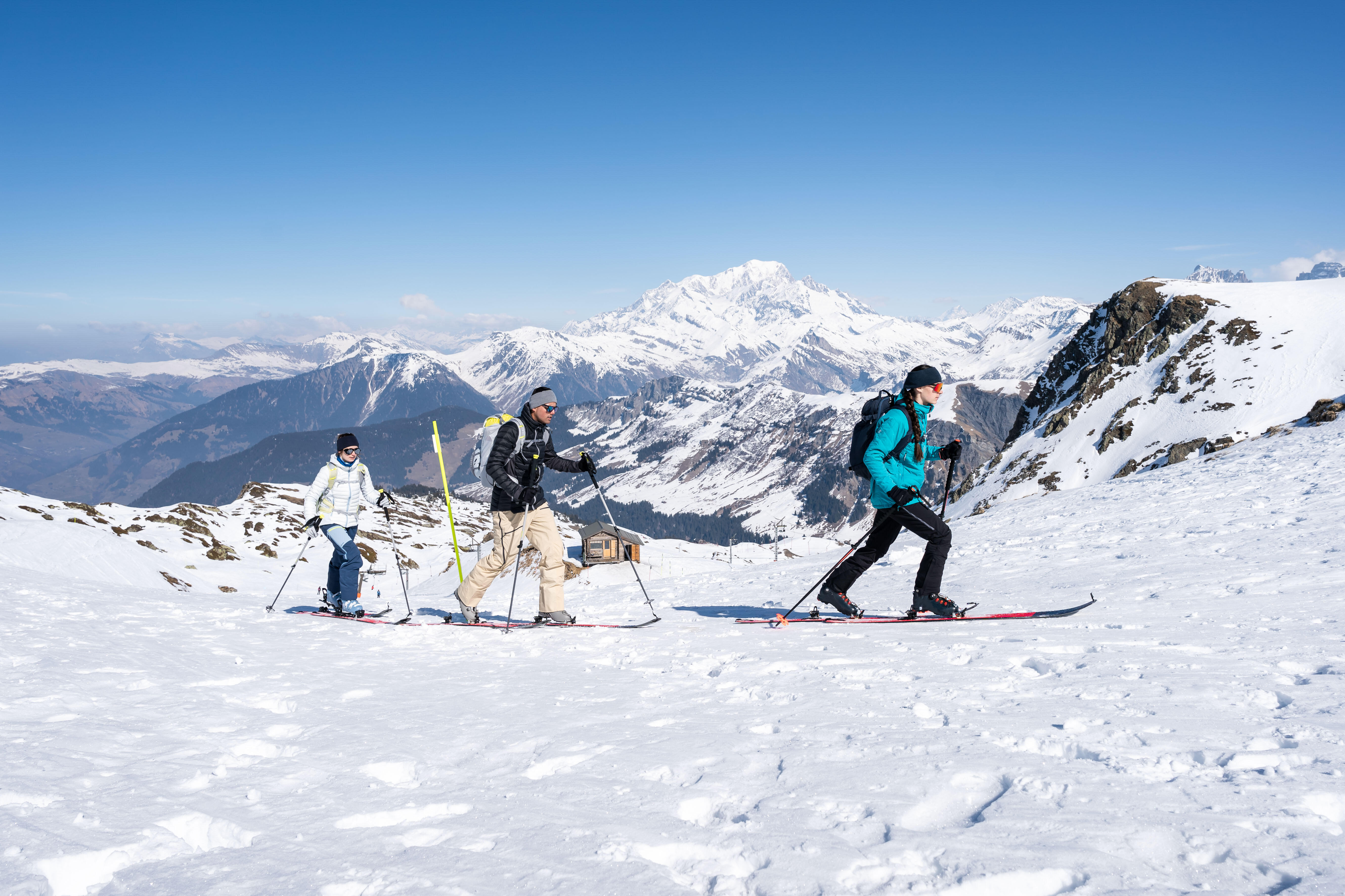 Touring Skis with Tyrolia Ambition 10 Bindings and Skins, Cruiser 80 - WEDZE