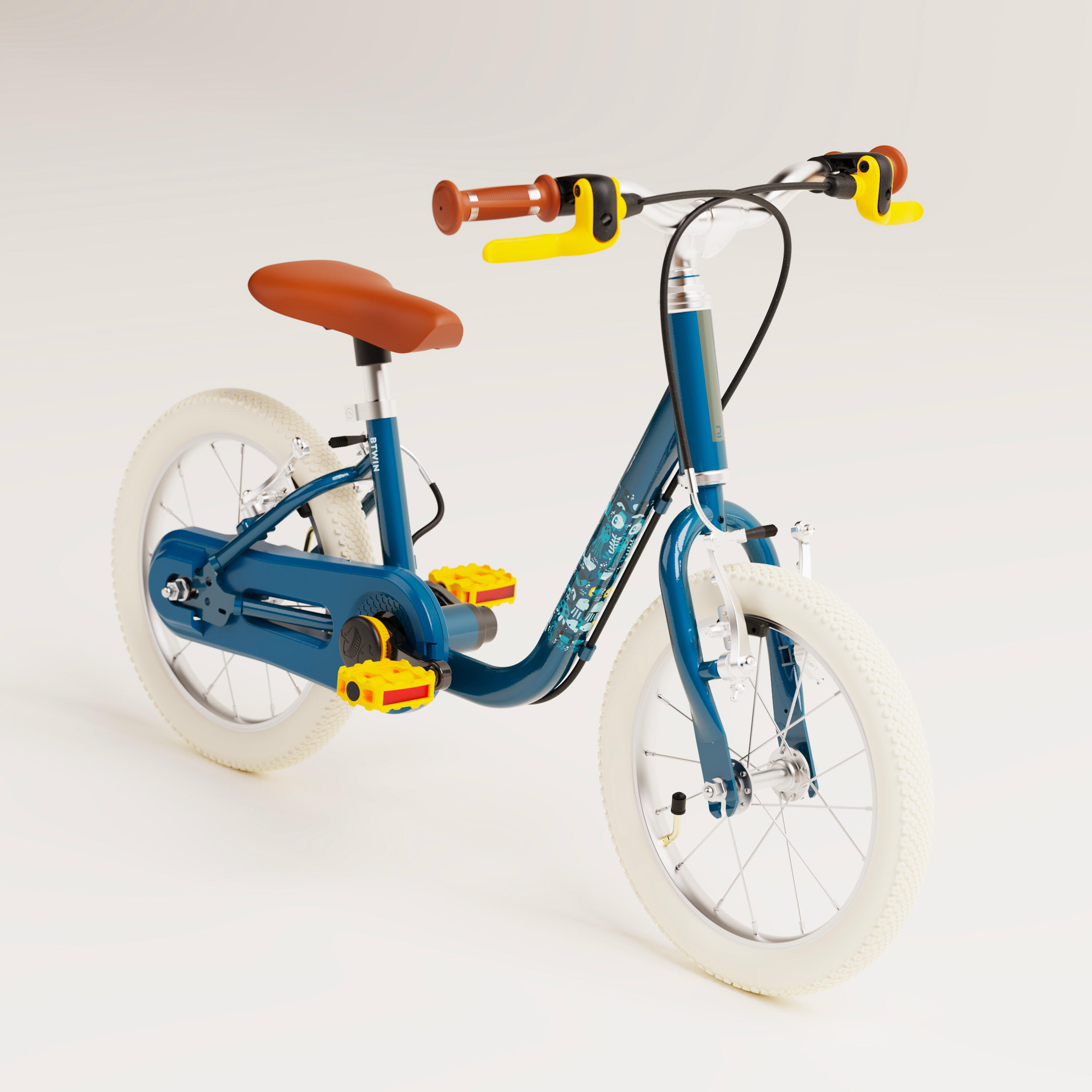 Kinderfahrrad 2-in-1 Laufrad 14 Zoll 3-5 Jahre Discover 900 blau 15/17