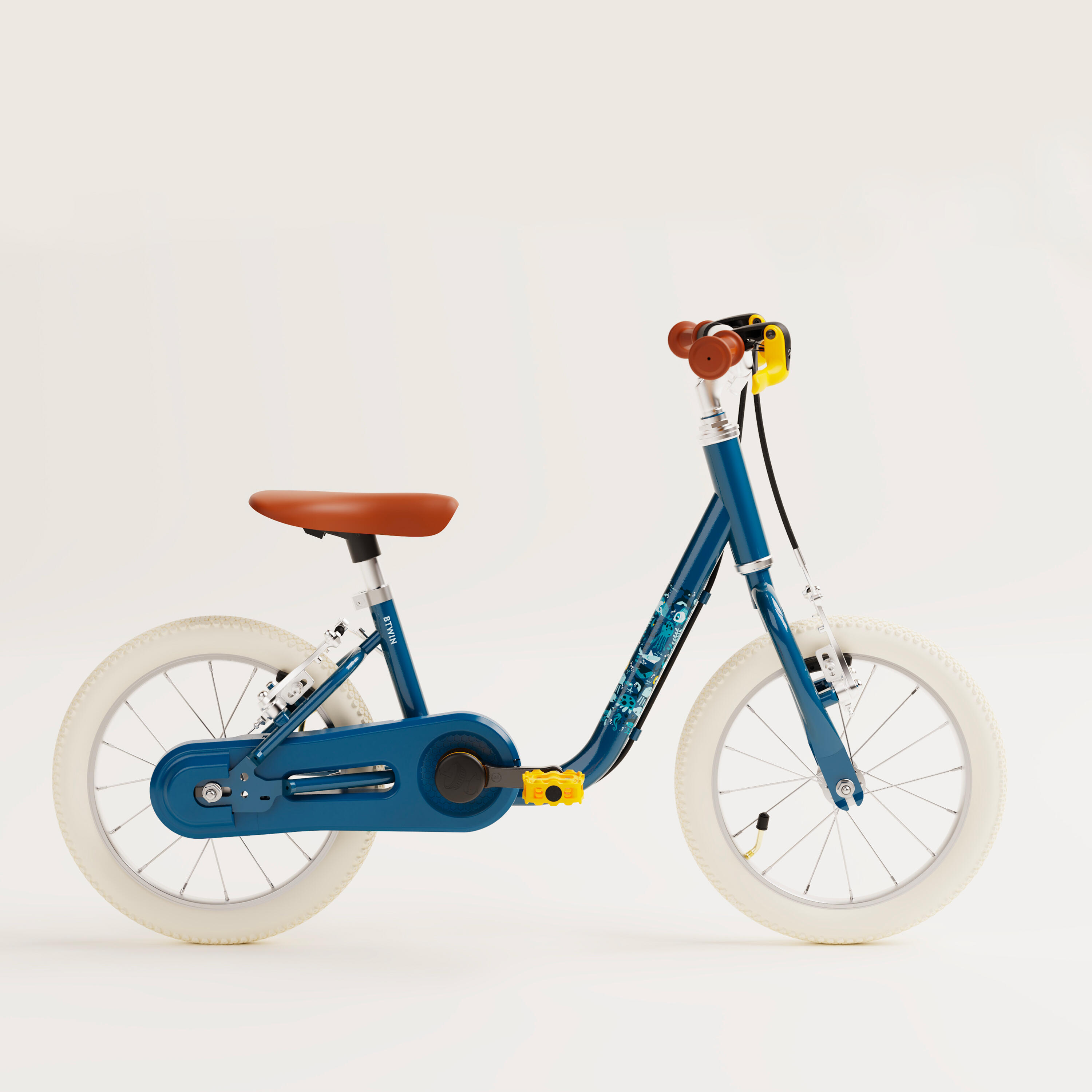 Kinderfahrrad 2-in-1 Laufrad 14 Zoll 3-5 Jahre Discover 900 blau 14/17