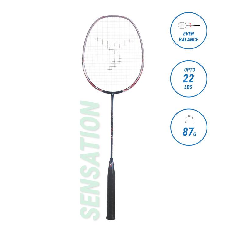 Adult Badminton Racket BR Sensation 530  Purple Navy