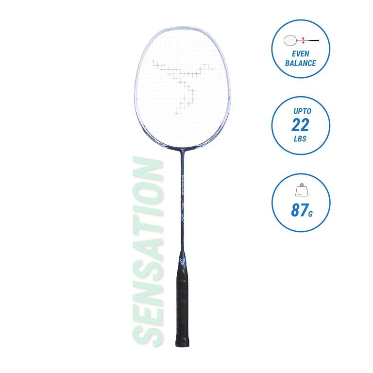 Adult Badminton Racket BR Sensation 530  Carolina Blue
