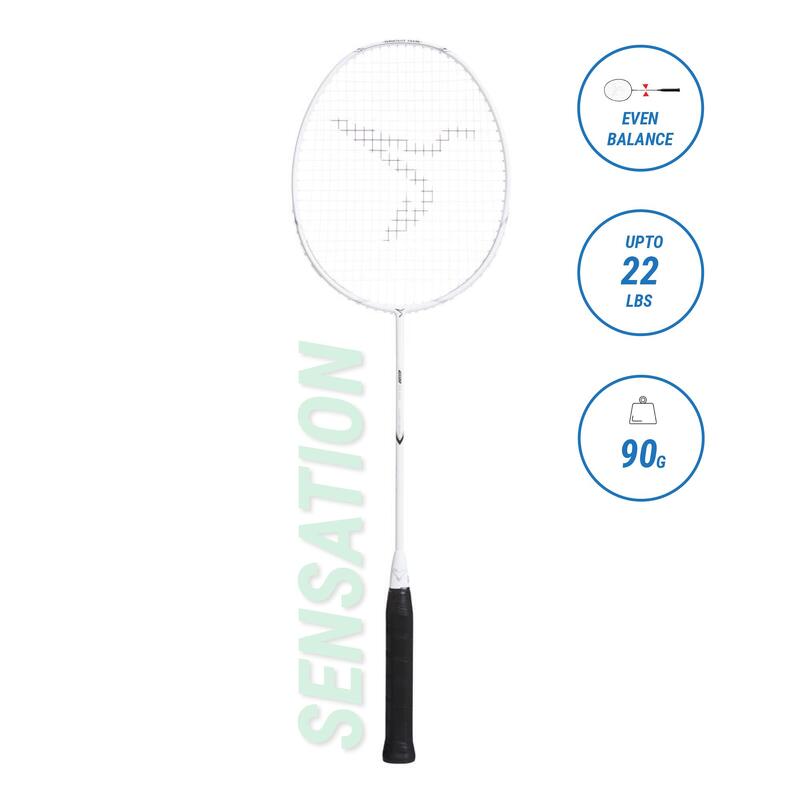 ADULT BADMINTON RACKET BR 500 WHITE