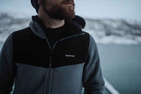 Vyriškas šiltas fliso žygių džemperis „SH500“