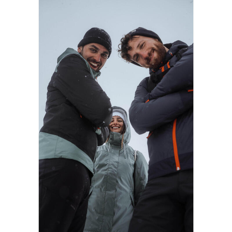 Erkek Su Geçirmez Outdoor Kar Montu/Kışlık Mont - Siyah/Mavi - SH500 -10 °C