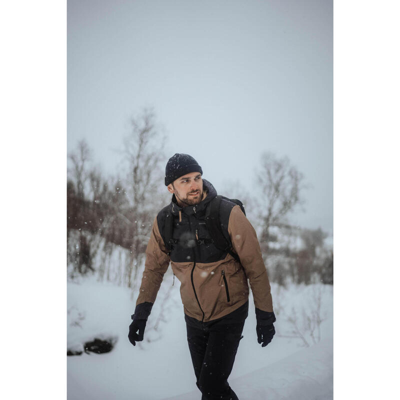 Erkek Su Geçirmez Outdoor Kar Montu/Kışlık Mont - Siyah/Mavi - SH500 -10 °C