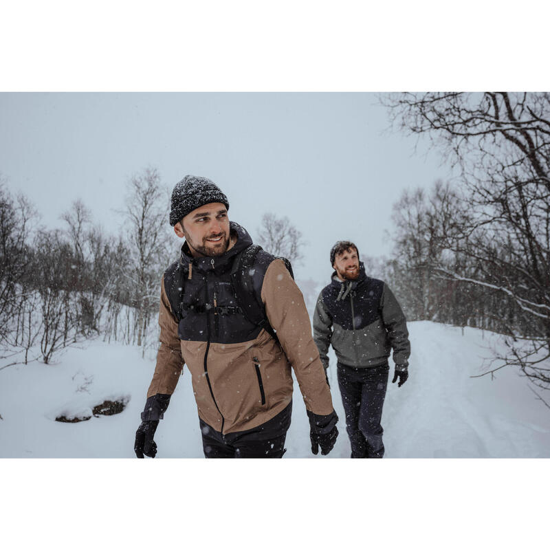 Veste de randonnée -10°C imperméable homme, NH500 noir