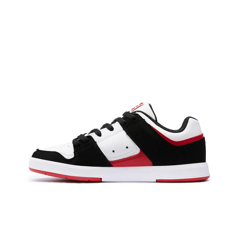 Zapatillas Skate niños DC Shoes Cure Negro Rojo y Blanco