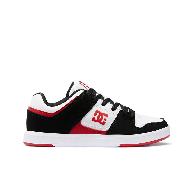 Zapatillas Skate niños DC Shoes Cure Negro Rojo y Blanco