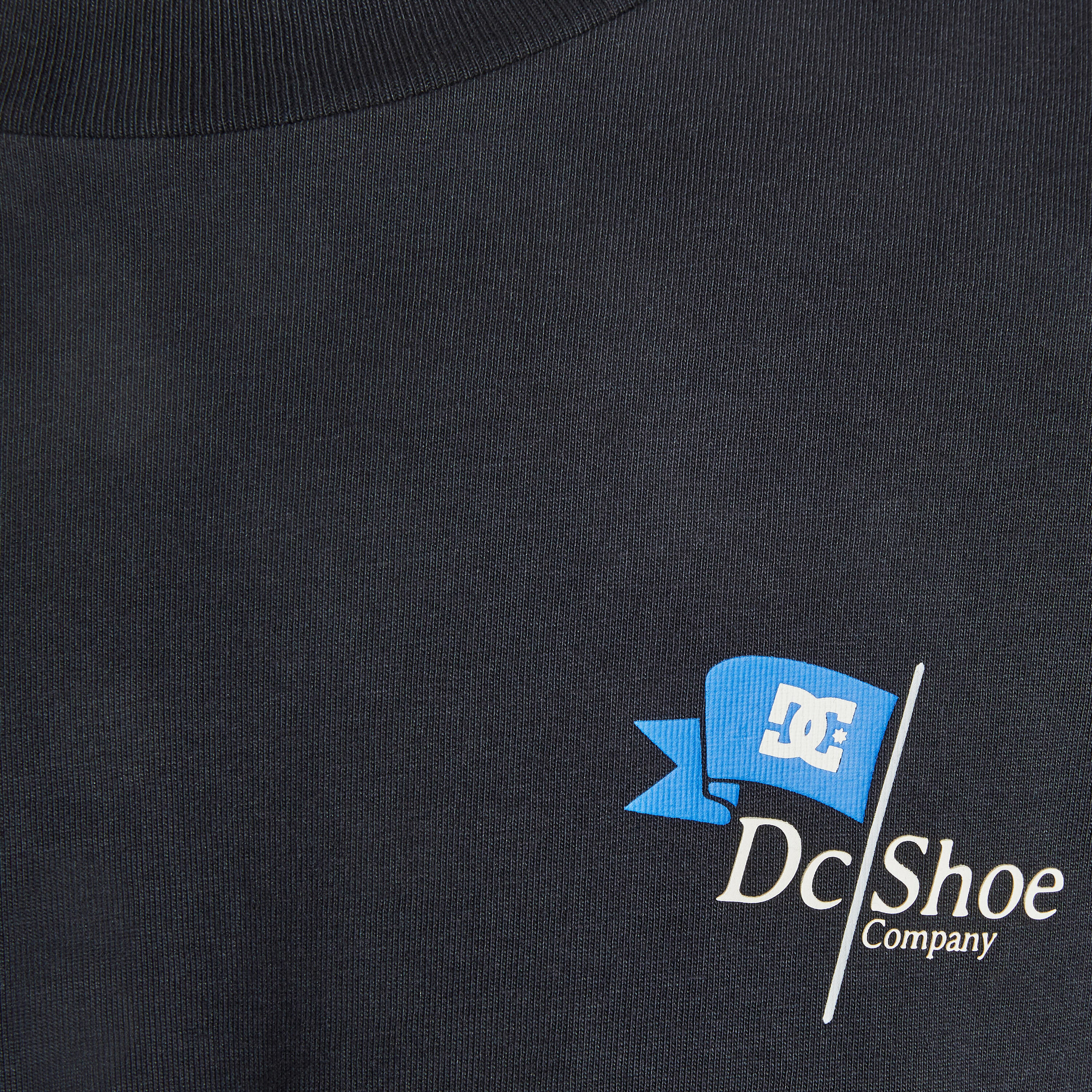 T-SHIRT DE SKATEBOARD POUR ADULTE DC SHOES FLAGGED NOIR 4/5