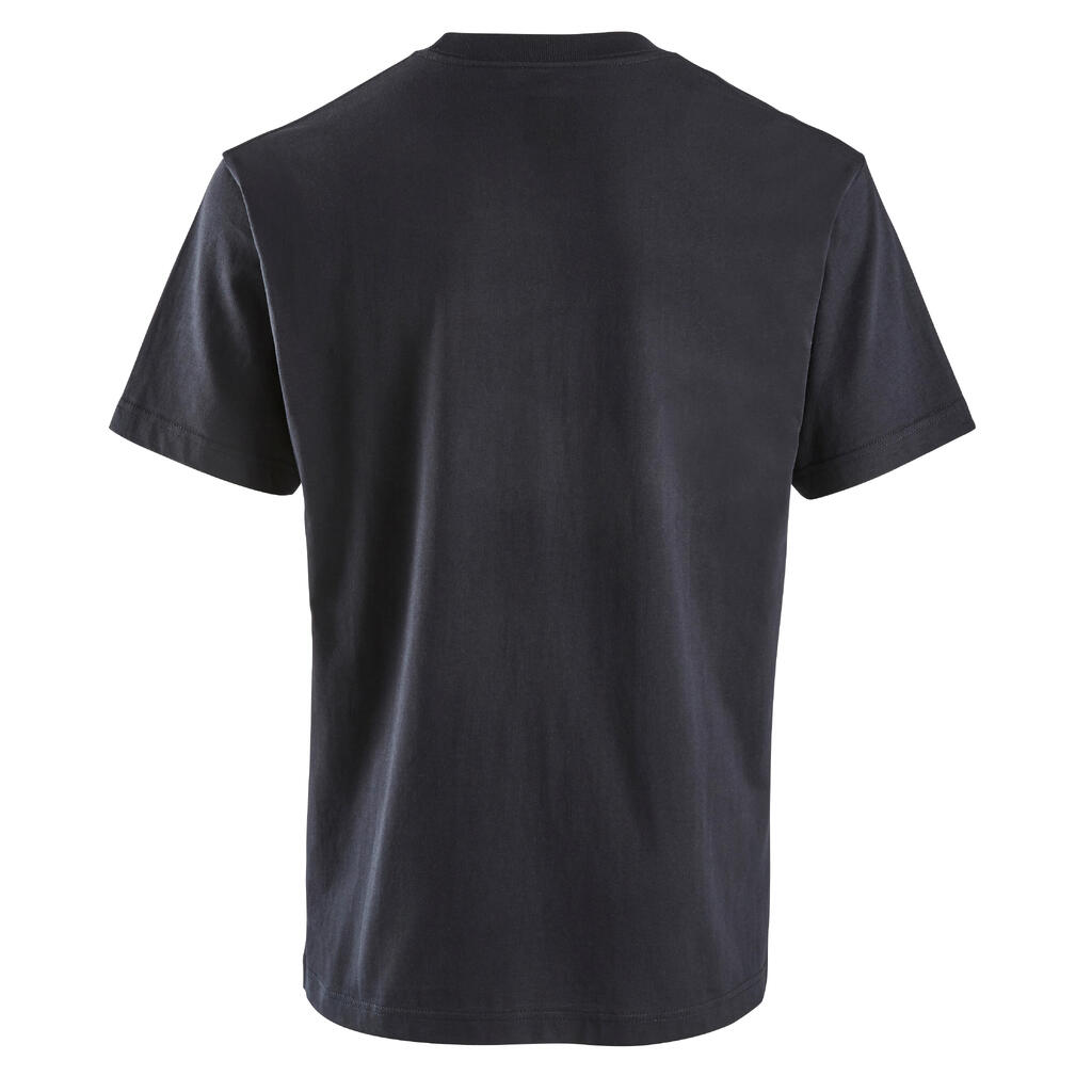 Adult Skateboarding T-Shirt - Flagged Black