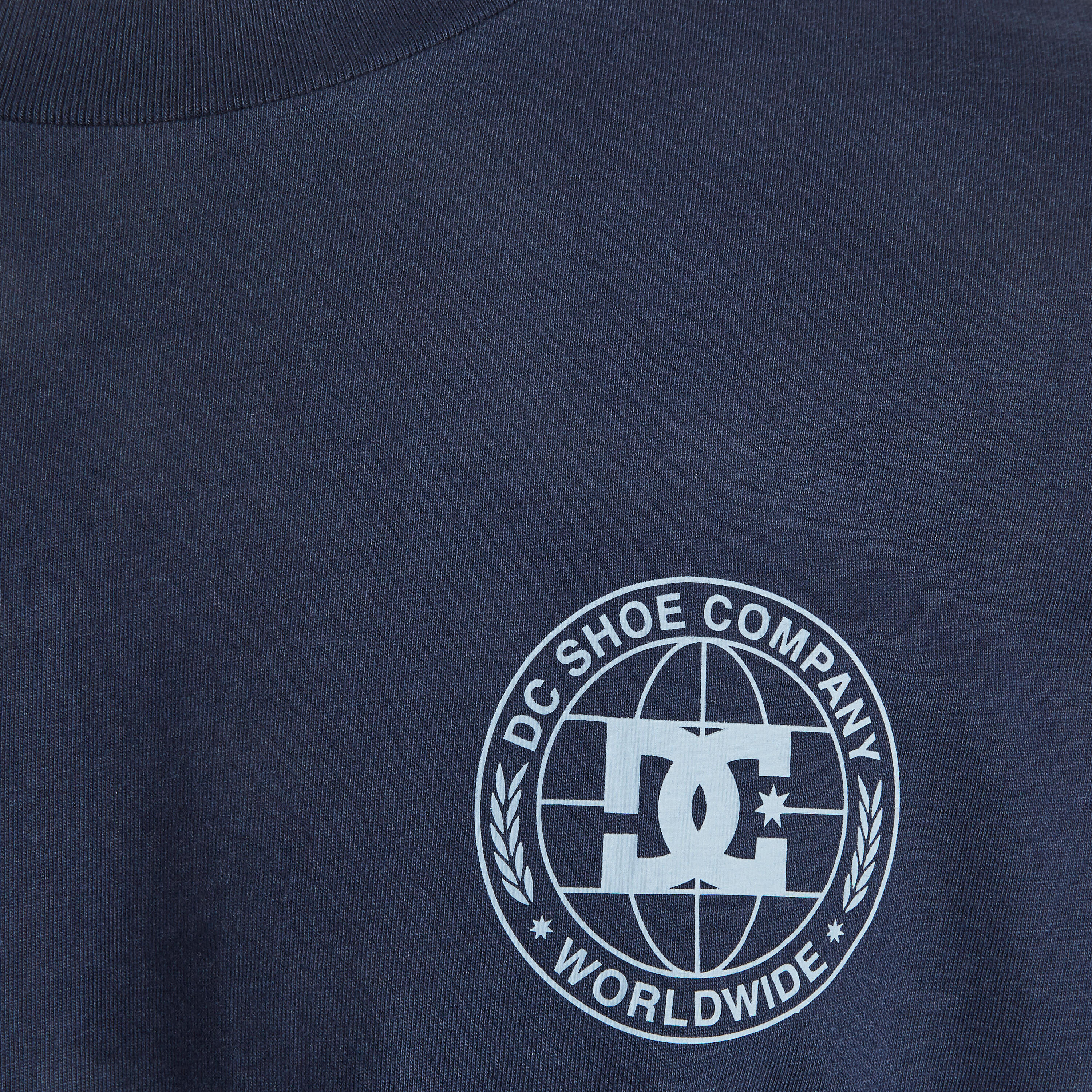 T-SHIRT DE SKATEBOARD POUR ADULTE DC SHOES PRESSED BLEU 4/5