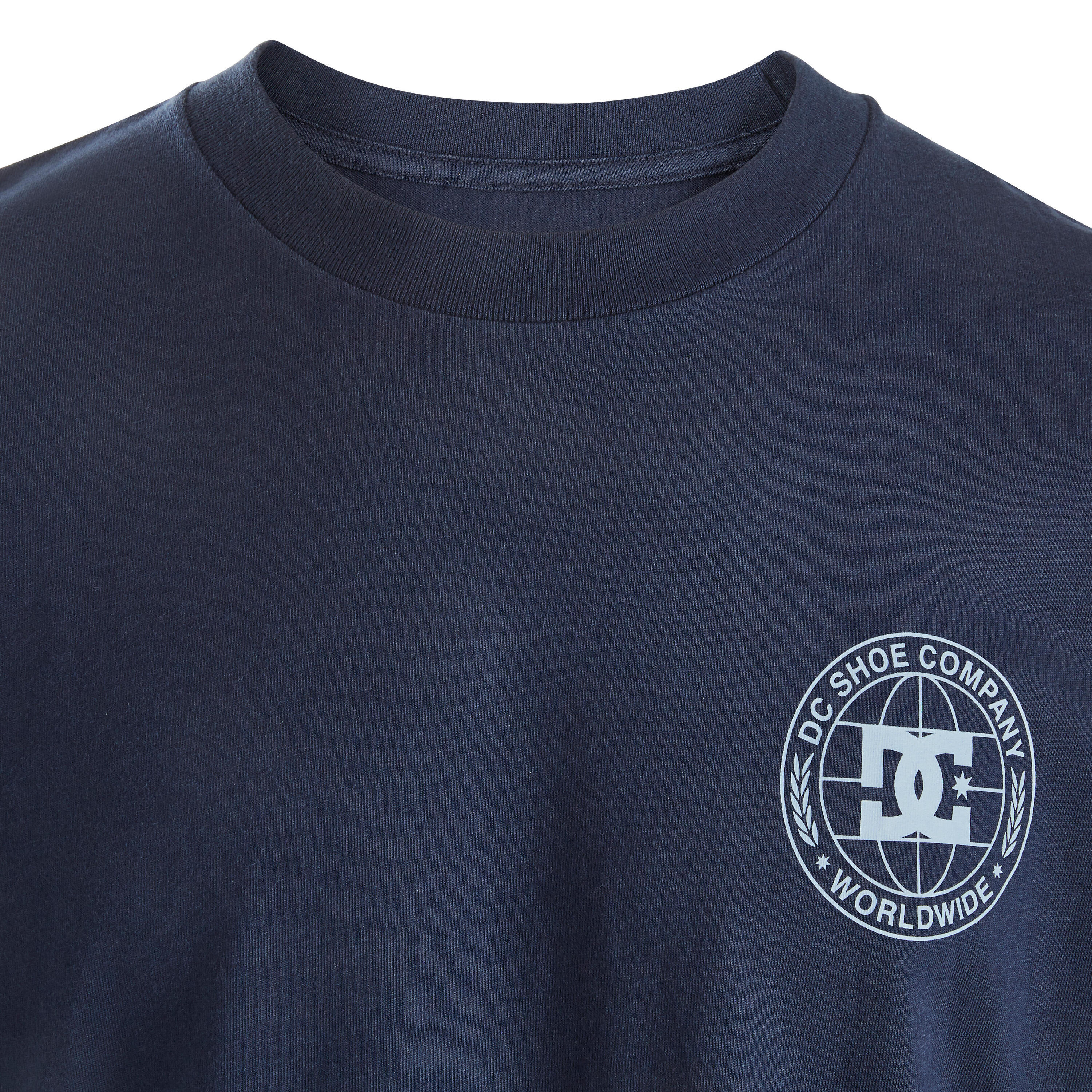 T-SHIRT DE SKATEBOARD POUR ADULTE DC SHOES PRESSED BLEU 3/5