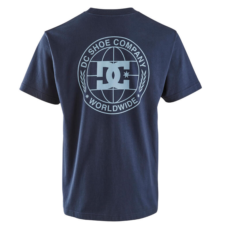 T-Shirt Skateboard Damen/Herren - DC Shoes Pressed blau