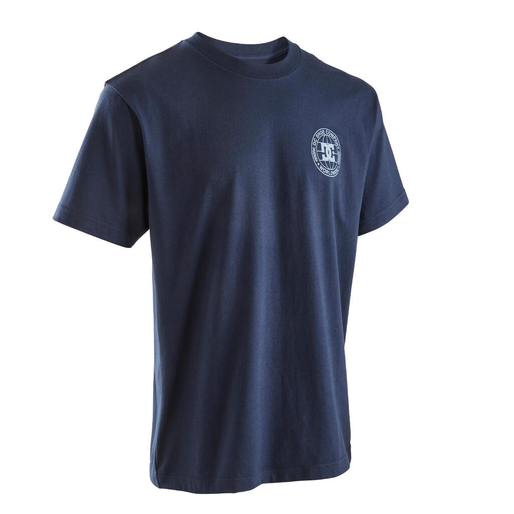 T-Shirt Skateboard Damen/Herren - DC Shoes Pressed blau