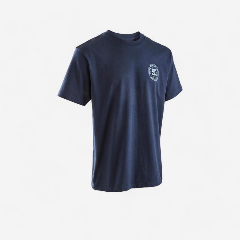 T-SHIRT DE SKATEBOARD POUR ADULTE DC SHOES PRESSED BLEU