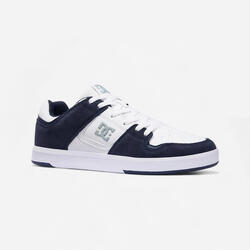 Chaussure de skate pour adulte dc shoe cure bleu blanc