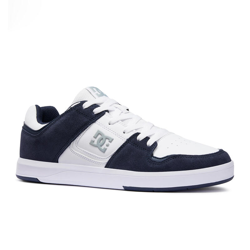 Dc Shoes Stag Skateboardschoen Grijs/Wit, Leer Unilite Zool