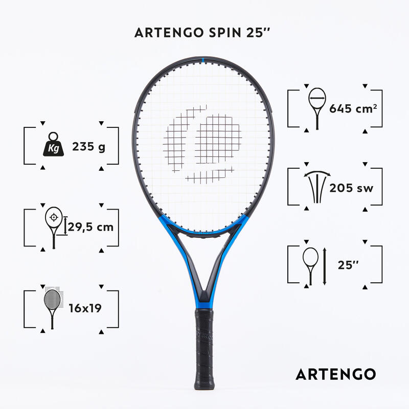 Rakieta tenisowa dla dzieci Artengo TR930 Spin rozmiar 25