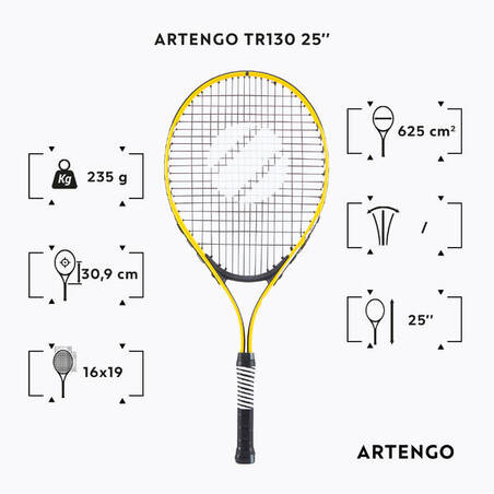 Raket Tenis Anak 25" TR130 - Kuning