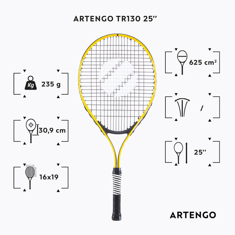 Gyerek teniszütő TR130 25", sárga