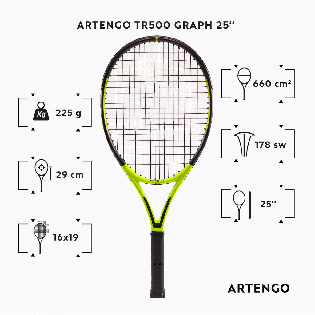 Detská tenisová raketa TR500 Graph 25