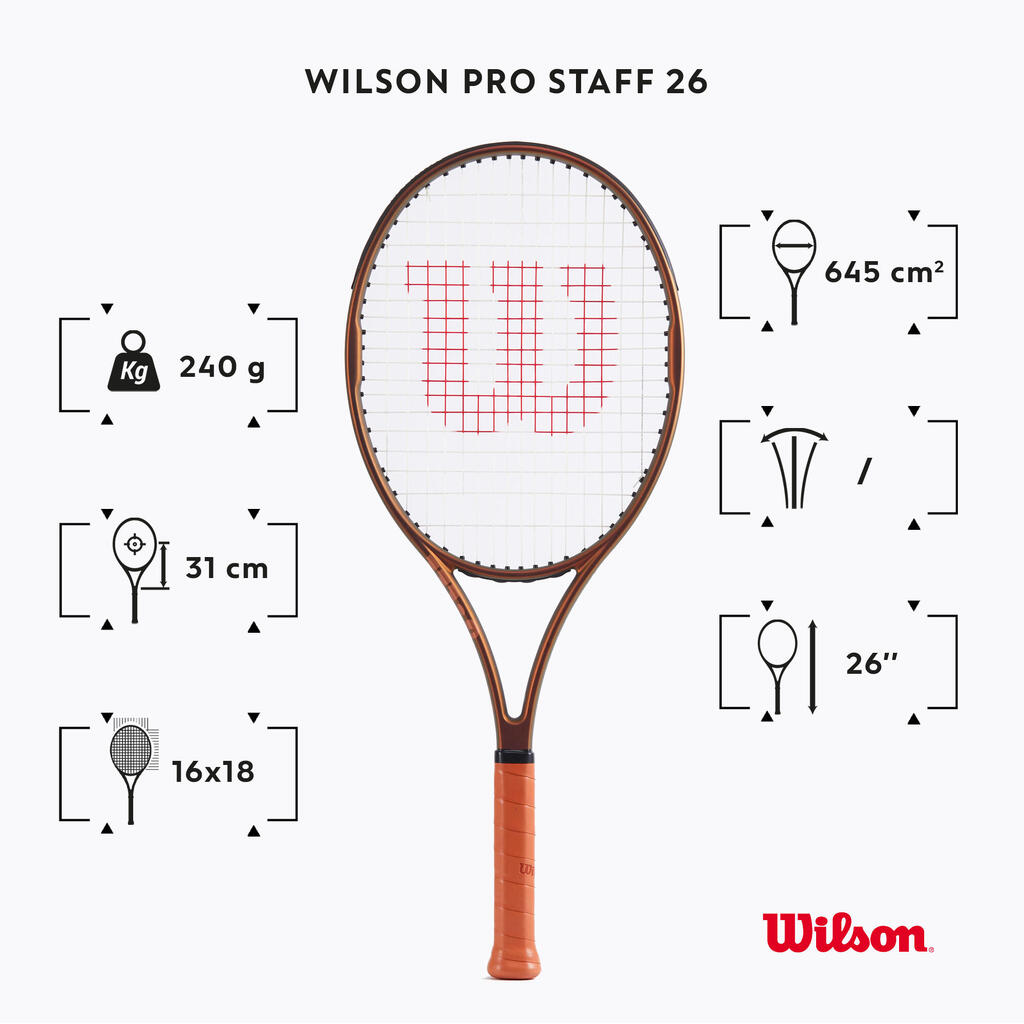 Bērnu tenisa rakete “Pro Staff 26 V14”, melna
