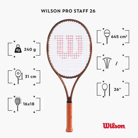 Kids' Tennis Racket Pro Staff 26 V14 - Black