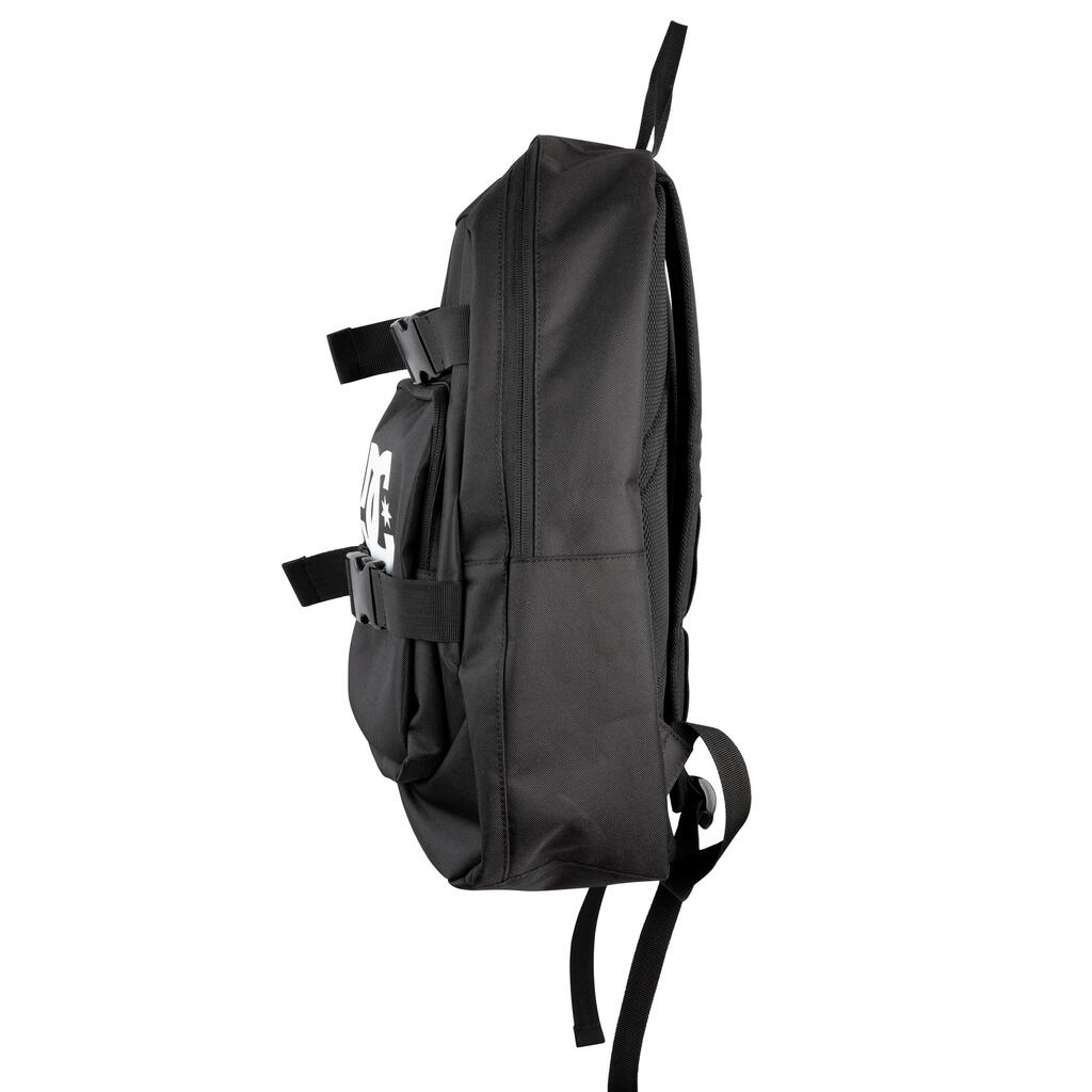 Skateboard Backpack with Skateboard Holder Strapper - Black