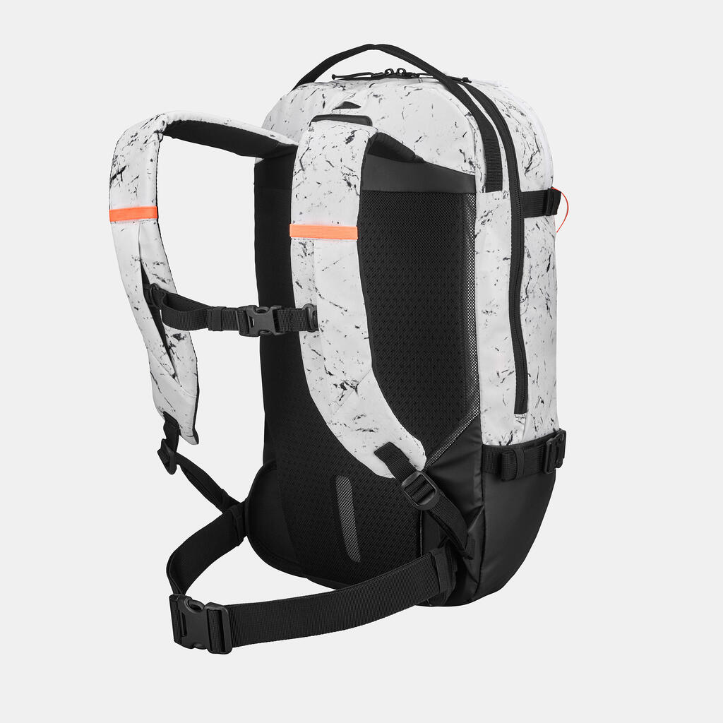 Skirucksack Snowboardrucksack Tourenrucksack 23 L - FR 100 weiss/schwarz