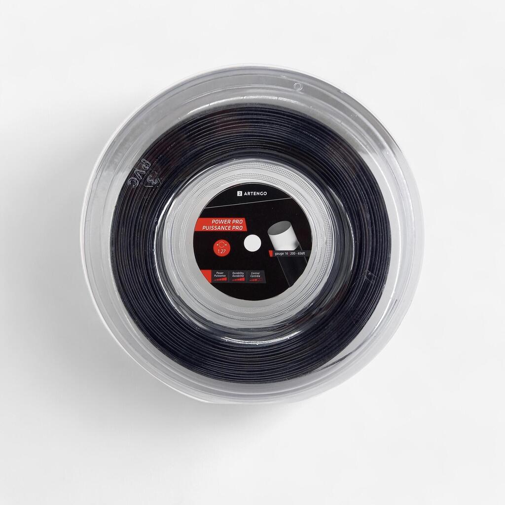 Teniška struna Spool Power Pro 1,27 mm x 200 m - črna