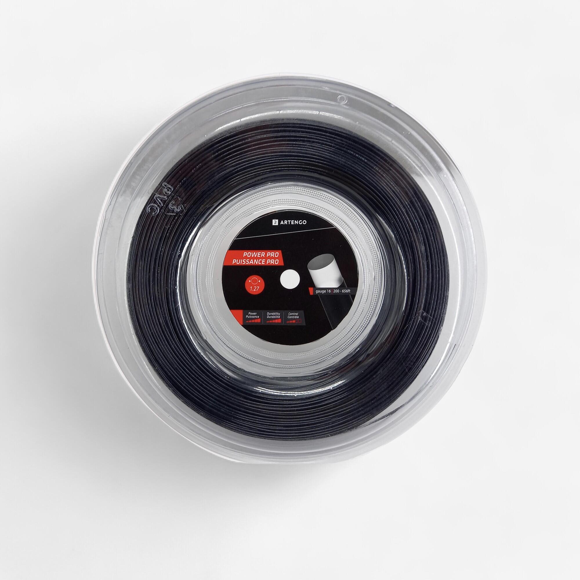 ARTENGO Tenisový výplet Power Pro z monovlákna 1,27 mm 200 m čierny