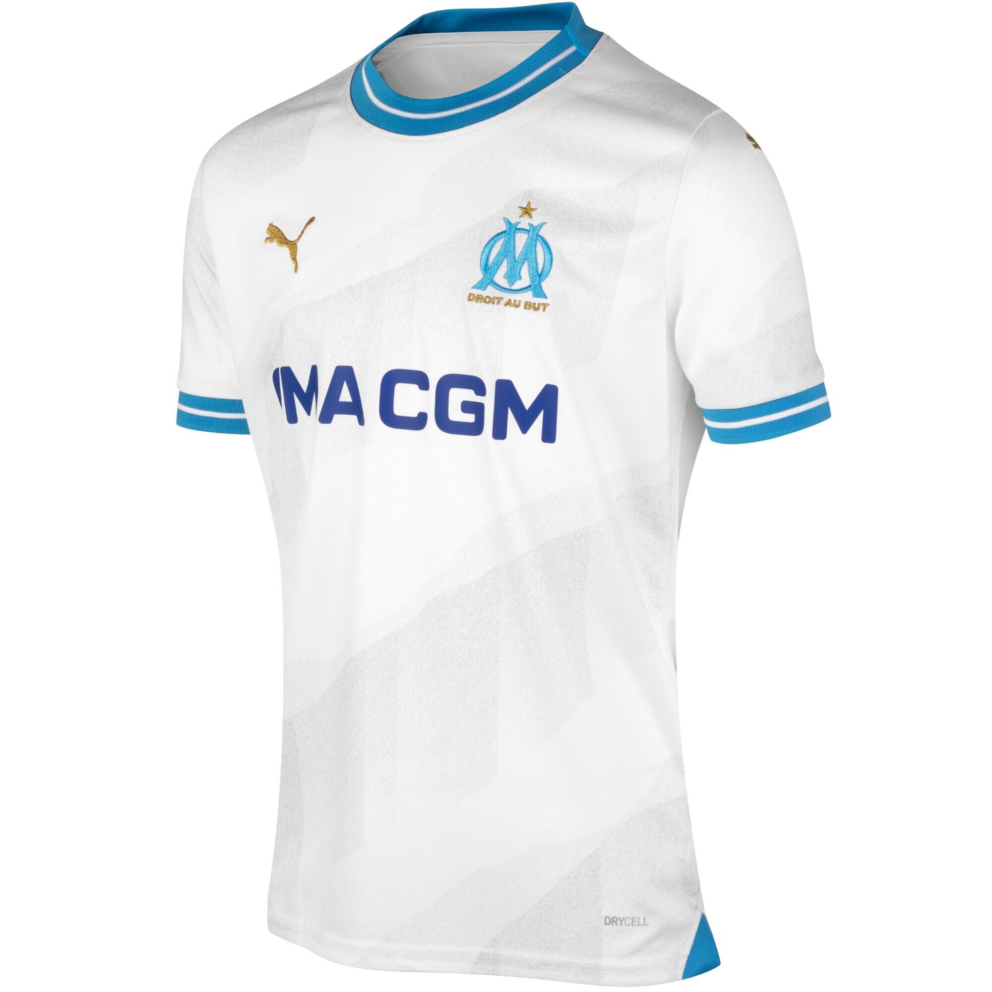 Kids' Olympique de Marseille Home Shirt 23/24 3/9