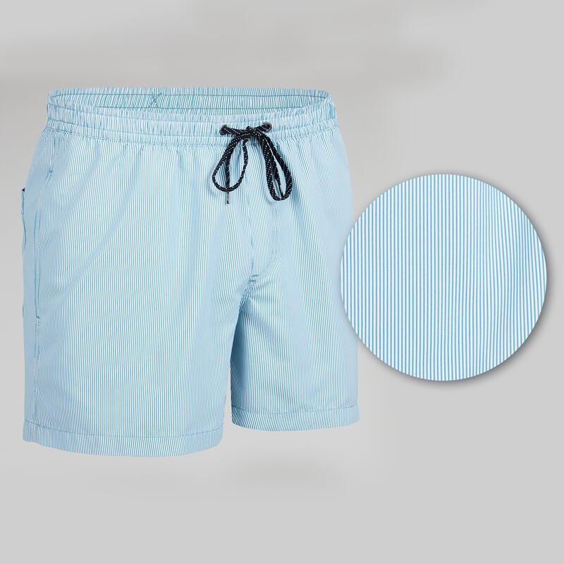 Bañador Hombre Quiksilver Volley Deluxe Rayas Azul Cortas