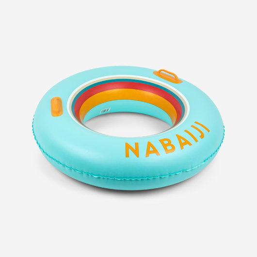 Bouée piscine gonflable imprimée grande taille 92 cm avec poignées