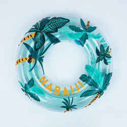 Kids' Inflatable pool ring  65 cm  6- 9 Years Transparent "Palm tree print"