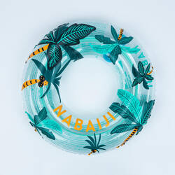 Inflatable pool ring 65 cm - "Palms" transparent