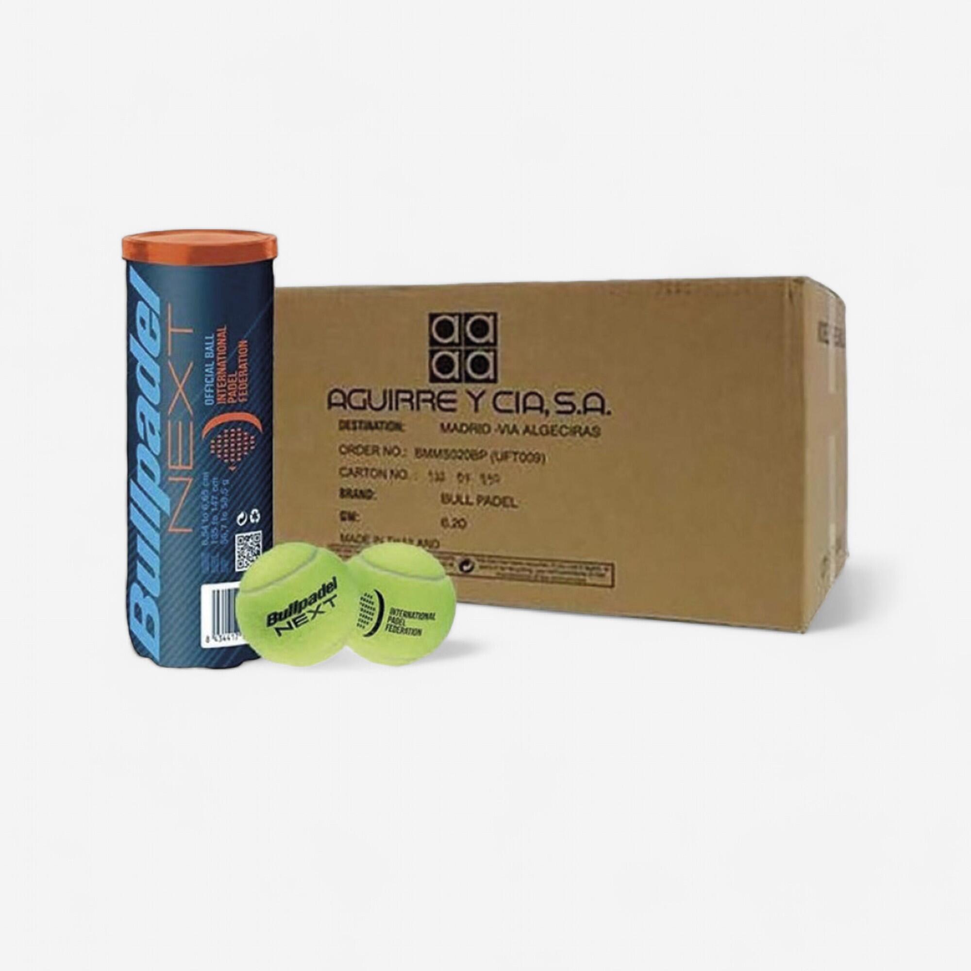 Box of 24 tubes of 3 pressurized padel balls- Bullpadel Next