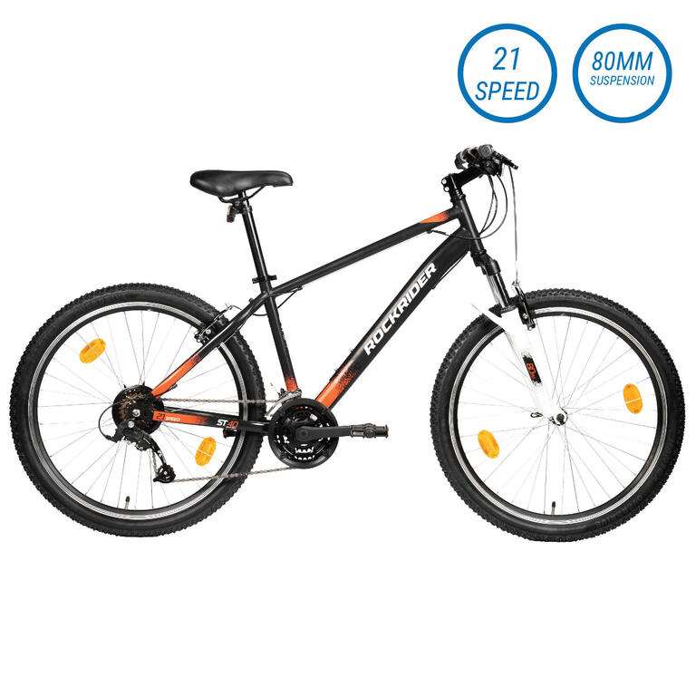 Mountain Bike Rockrider ST40 Black