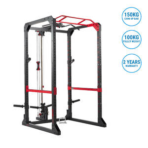 Gym Weight Training Squat Rack 900 Black Red