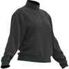 Women's Quarter-Zip Long-Sleeved Fitness Cardio Sweatshirt - Black