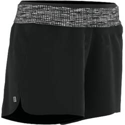 Women's Loose Fitness Cardio Shorts - Black/Mottled Grey