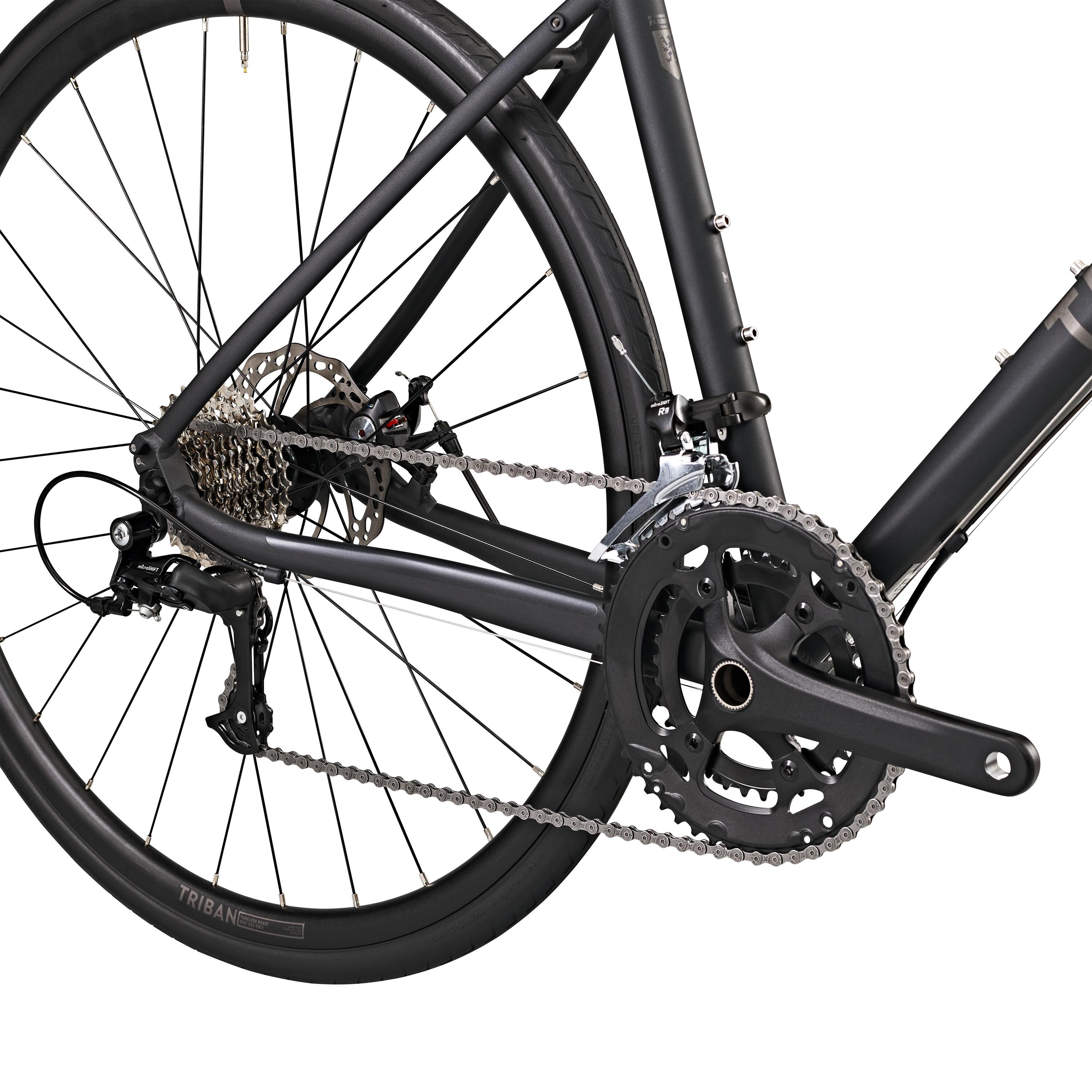 ROAD BIKE TRIBAN RC 500 Microshift DISC BRAKE - BLACK 5/9