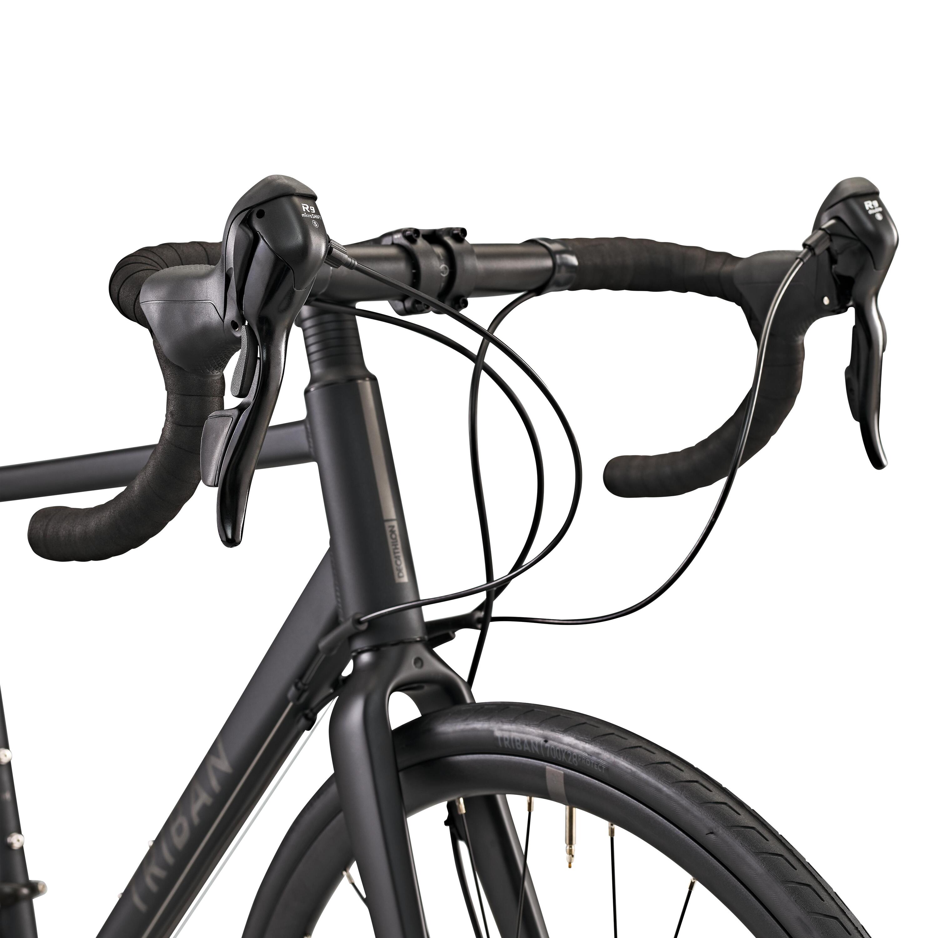 Bici da corsa cicloturismo RC 500 Microshift 9V grigia 6/9