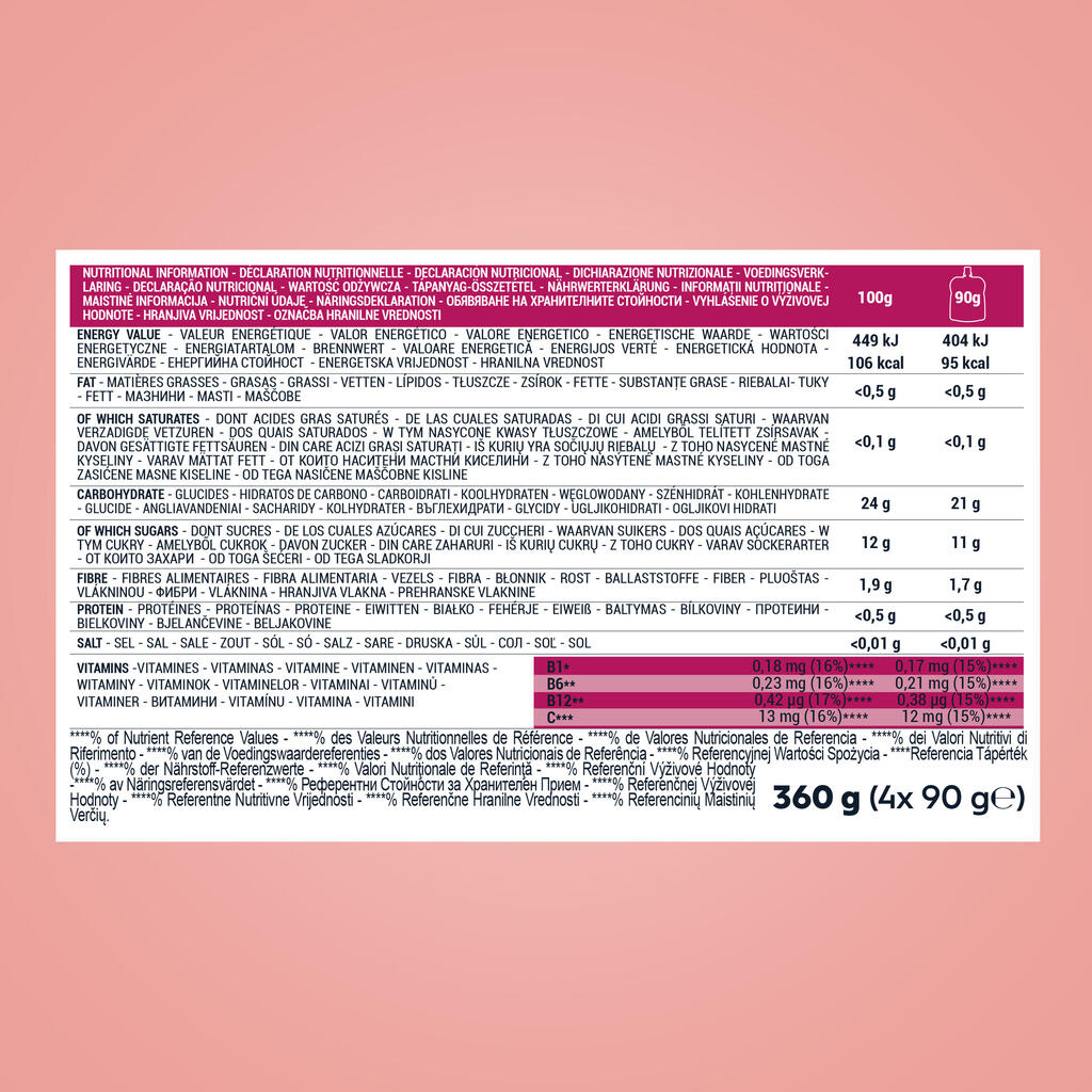 Energy-Fruchtspezialität Apfel 4 × 90 g